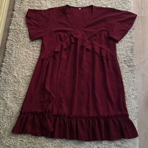 Burgundy dress. Excellent condition. XL.